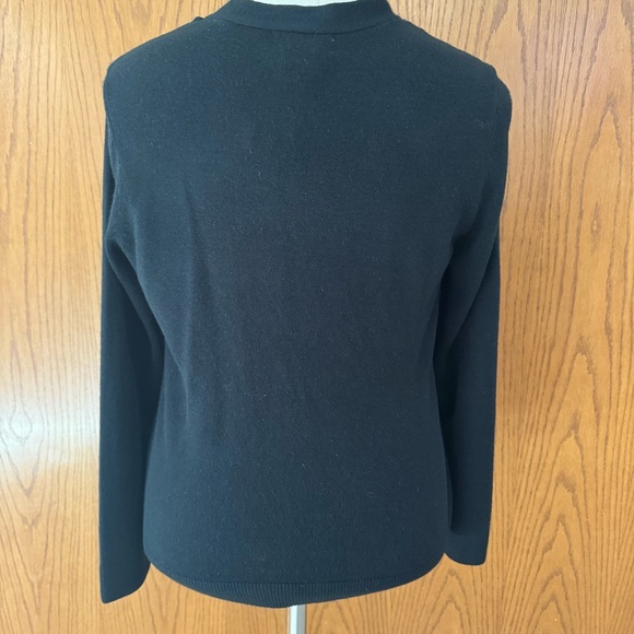 NWT Nouveaux Sweater Women’s Size XL Black Bow Knot Around the Neck Soft & Cozy - Picture 2 of 7